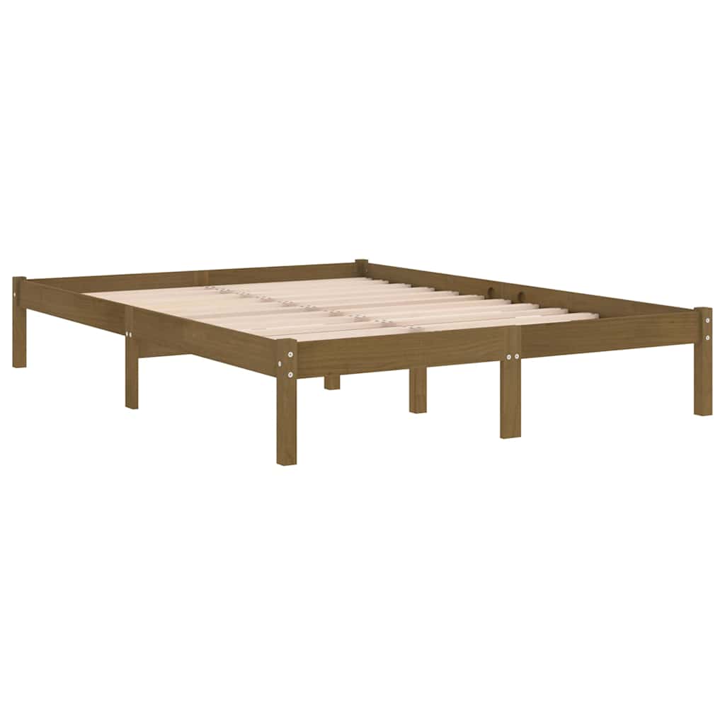 Vidaxl bedframe massief grenenhout honingbruin 200x200 cm