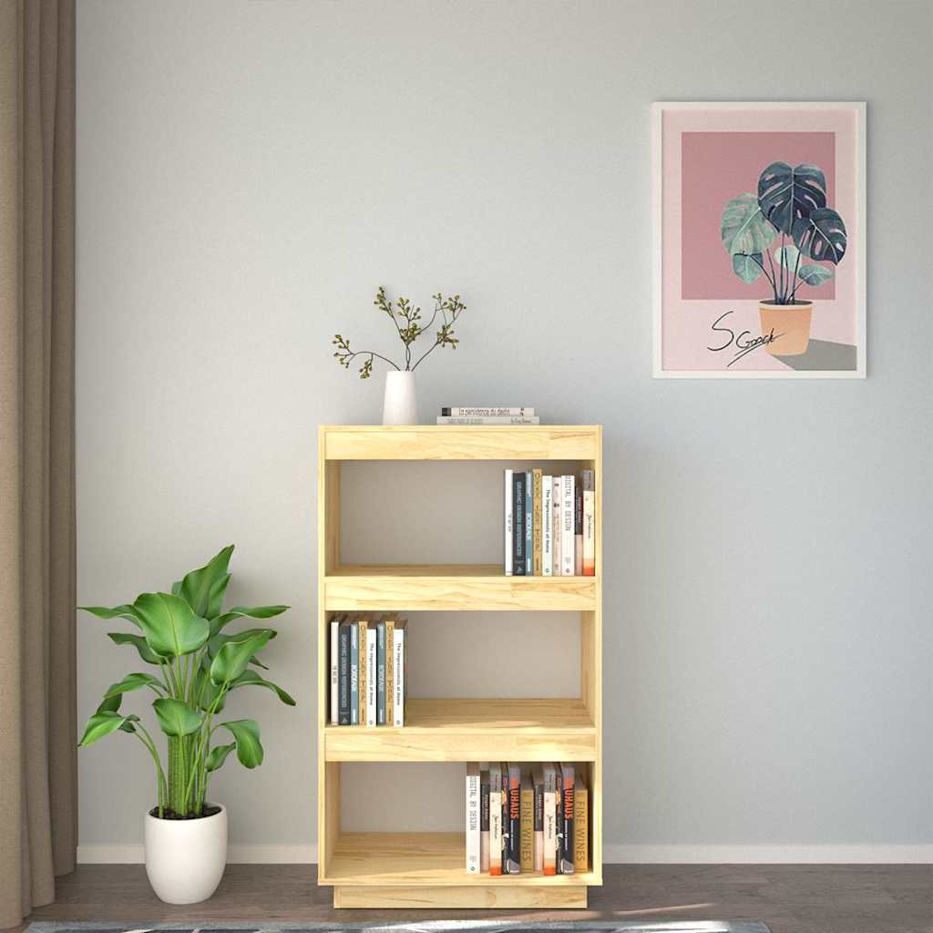 Vidaxl boekenkast kamerscherm 60x35x103 cm massief grenenhout