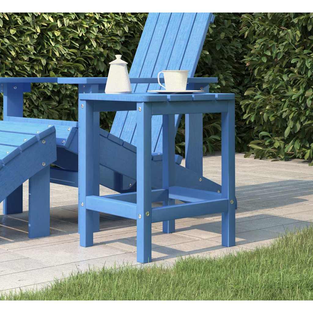 Vidaxl tuintafel adirondack 38x38x46 cm hdpe aquablauw