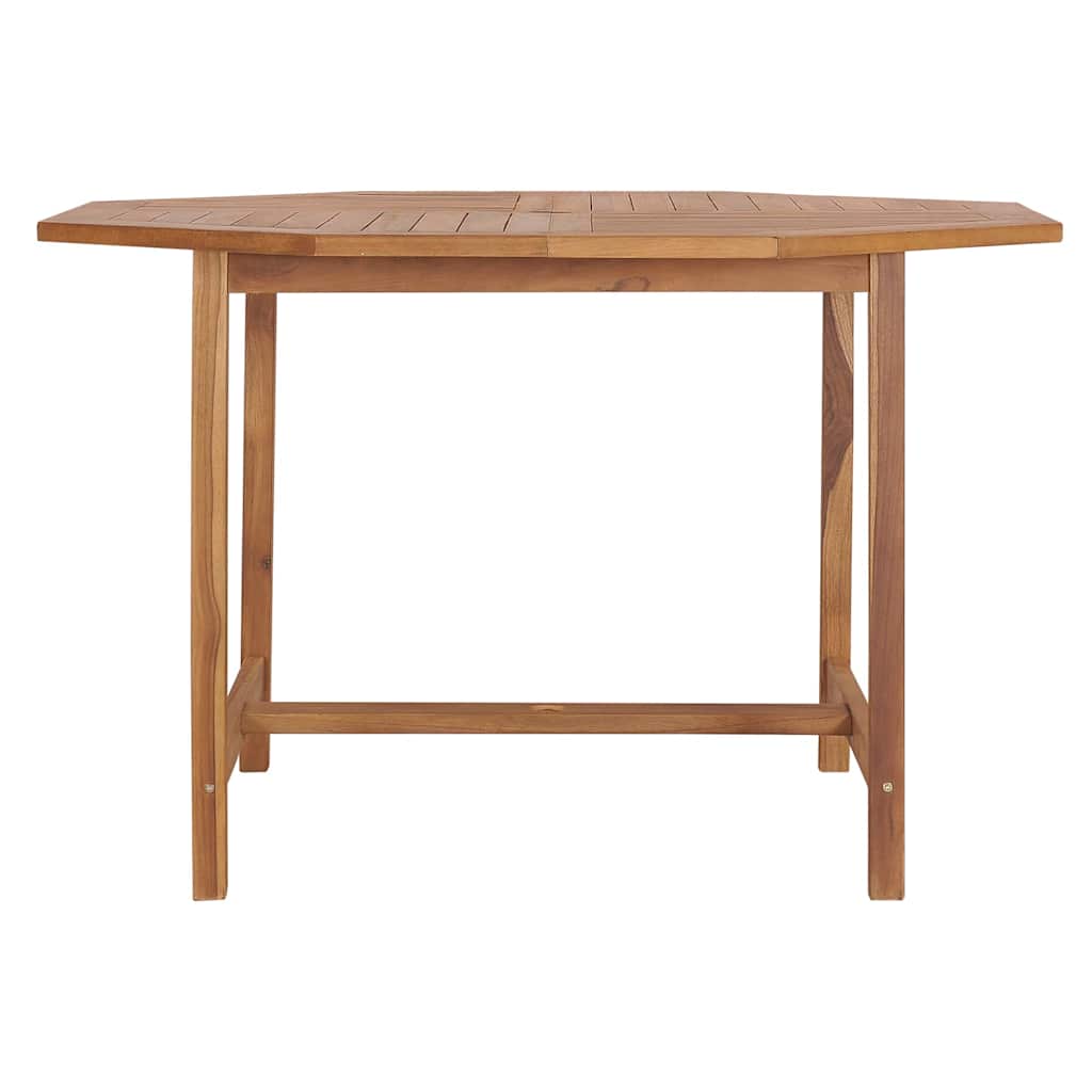 Vidaxl tuintafel 110x110x75 cm massief teakhout