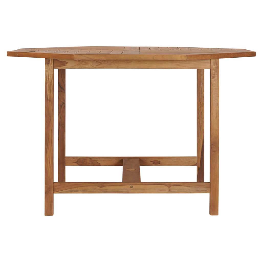 Vidaxl tuintafel 110x110x75 cm massief teakhout