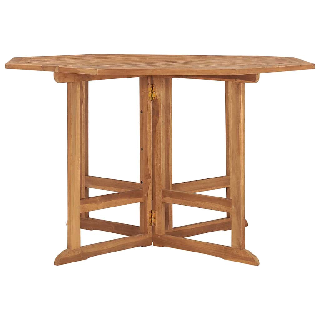 Vidaxl tuintafel inklapbaar 110x110x75 cm massief teakhout