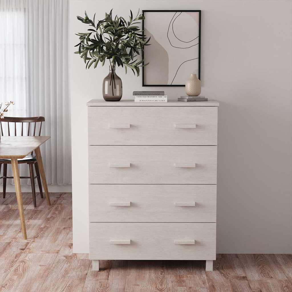 Vidaxl dressoir hamar 79x40x103,5 cm massief grenenhout wit