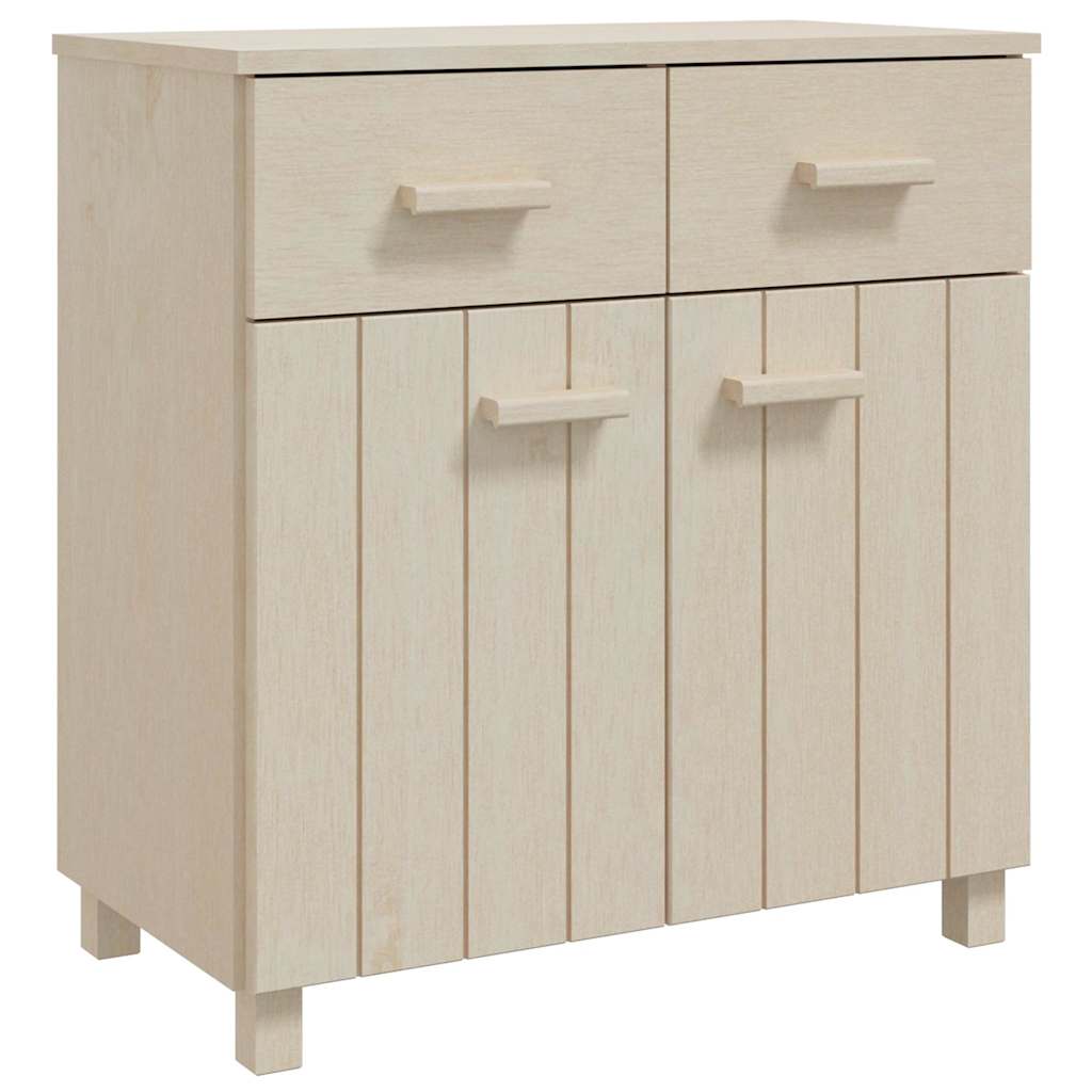 Vidaxl dressoir hamar 79x40x80 cm massief grenenhout honingbruin