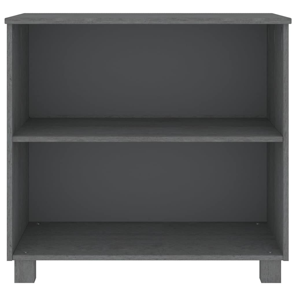 Vidaxl dressoir hamar 85x35x80 massief grenenhout donkergrijs