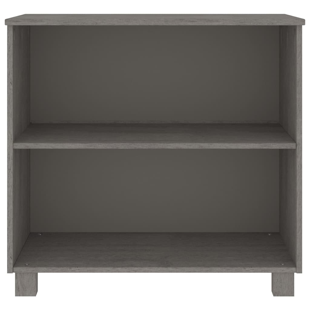 Vidaxl dressoir hamar 85x35x80 cm massief grenenhout lichtgrijs