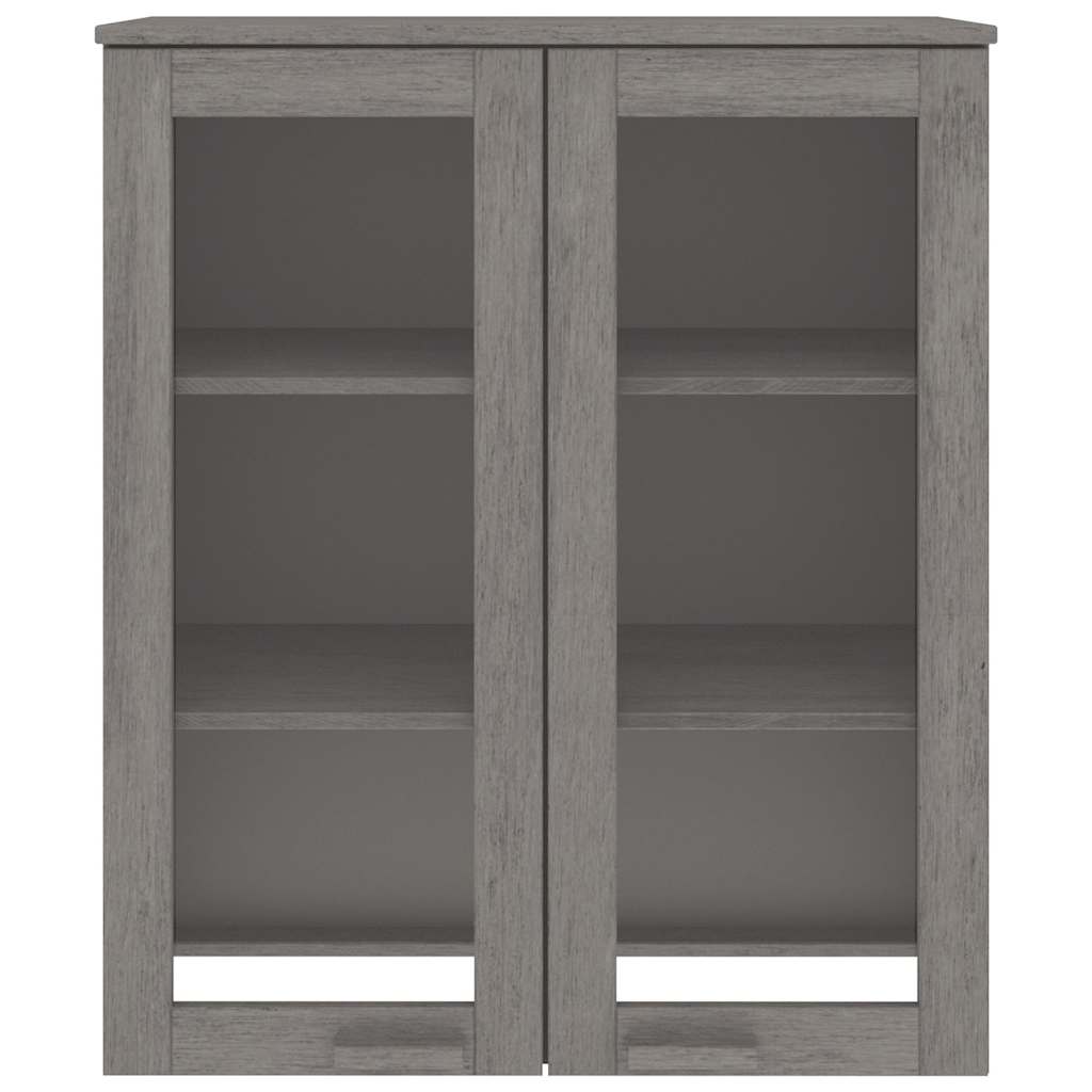 Vidaxl opzetkast hamar 85x35x100 cm massief grenenhout lichtgrijs