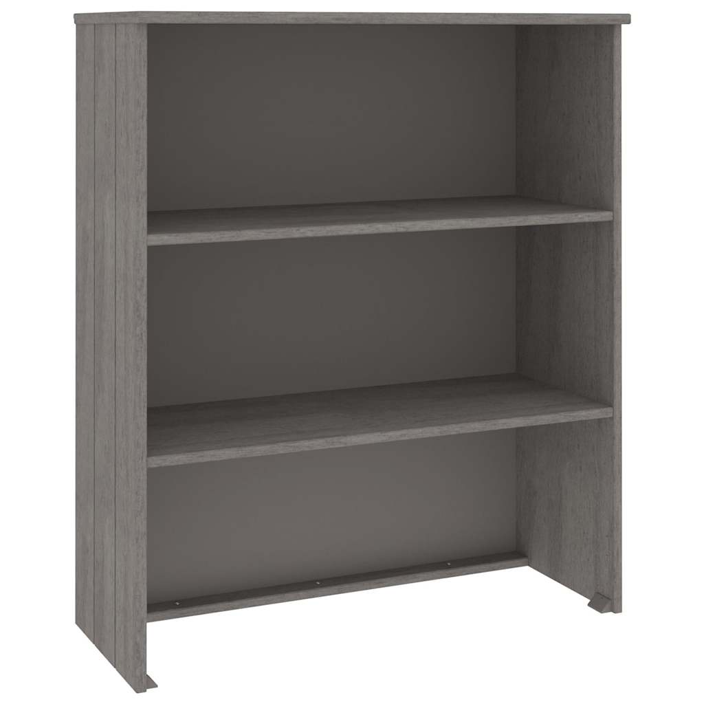 Vidaxl opzetkast hamar 85x35x100 cm massief grenenhout lichtgrijs