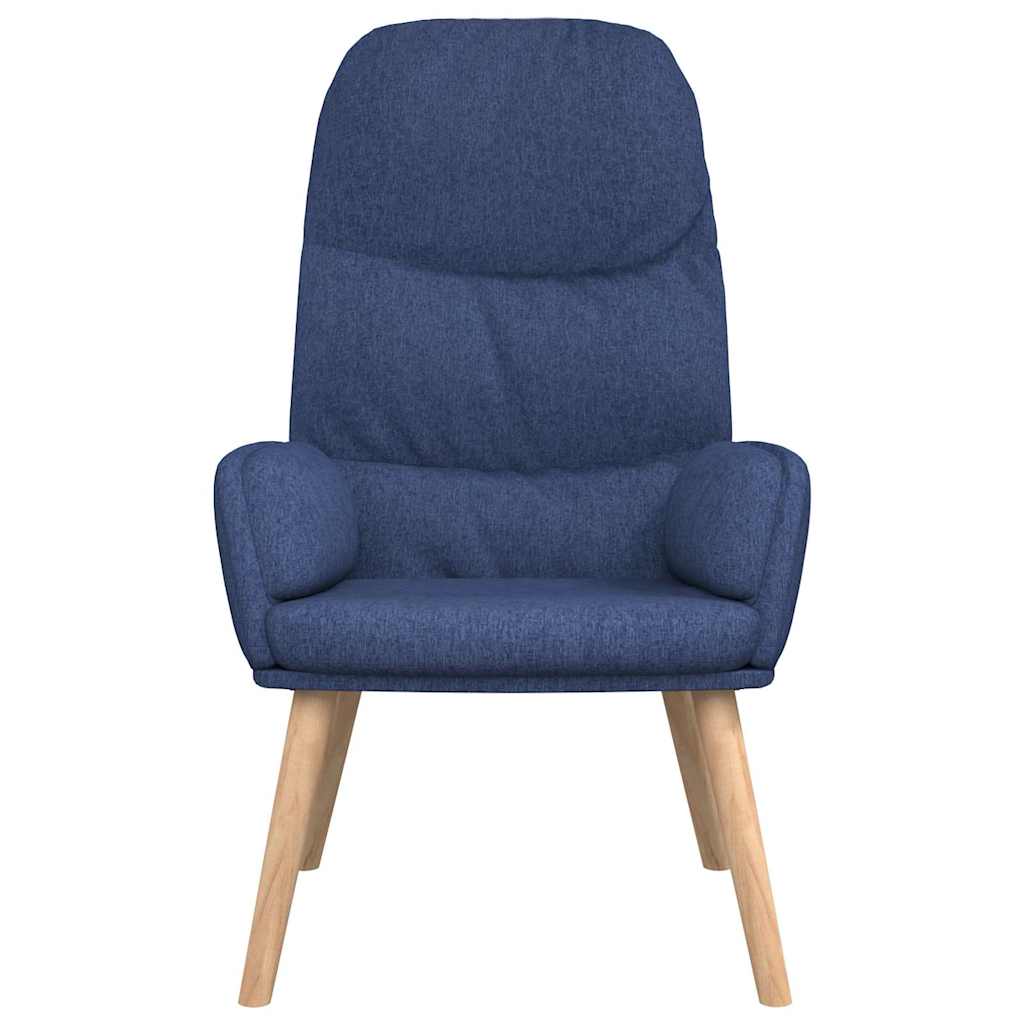 Vidaxl relaxstoel stof blauw