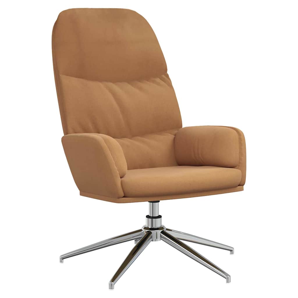 Vidaxl relaxstoel kunstsuède taupe