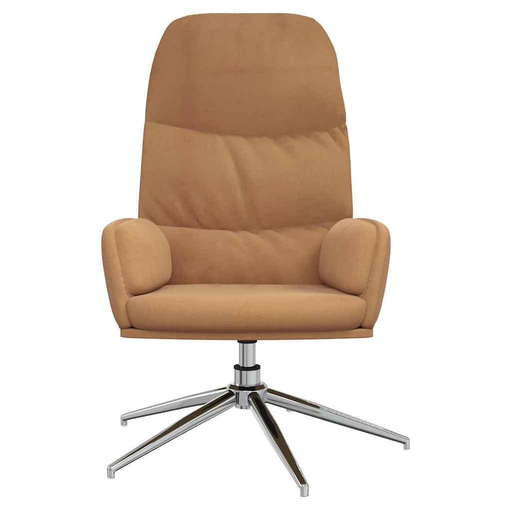 Vidaxl relaxstoel kunstsuède taupe