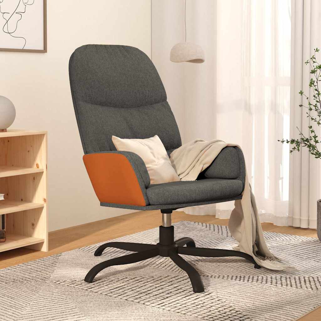 Vidaxl relaxstoel stof donkergrijs