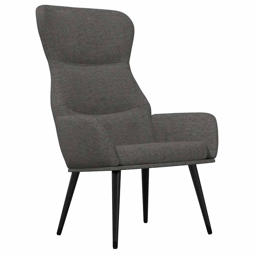 Vidaxl relaxstoel stof donkergrijs