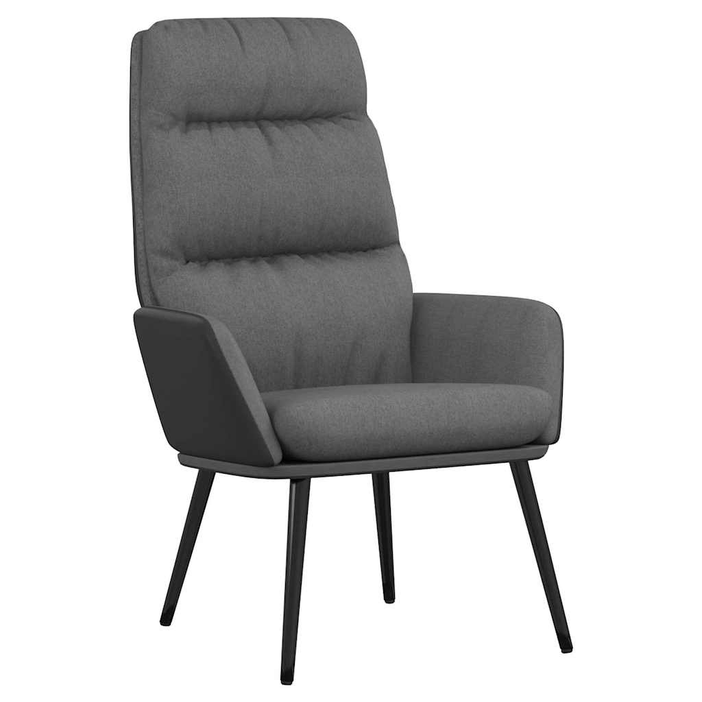 Vidaxl relaxstoel stof lichtgrijs