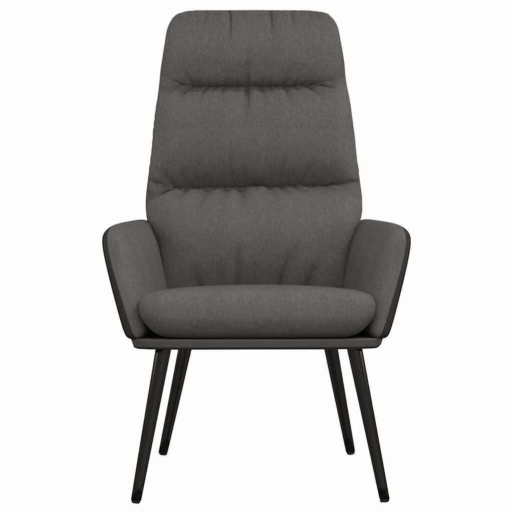 Vidaxl relaxstoel stof donkergrijs