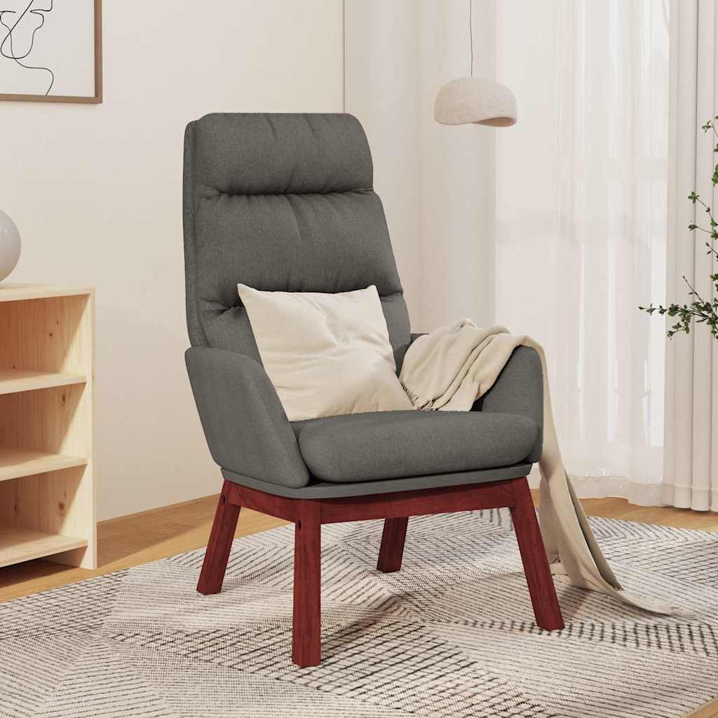 Vidaxl relaxstoel stof lichtgrijs