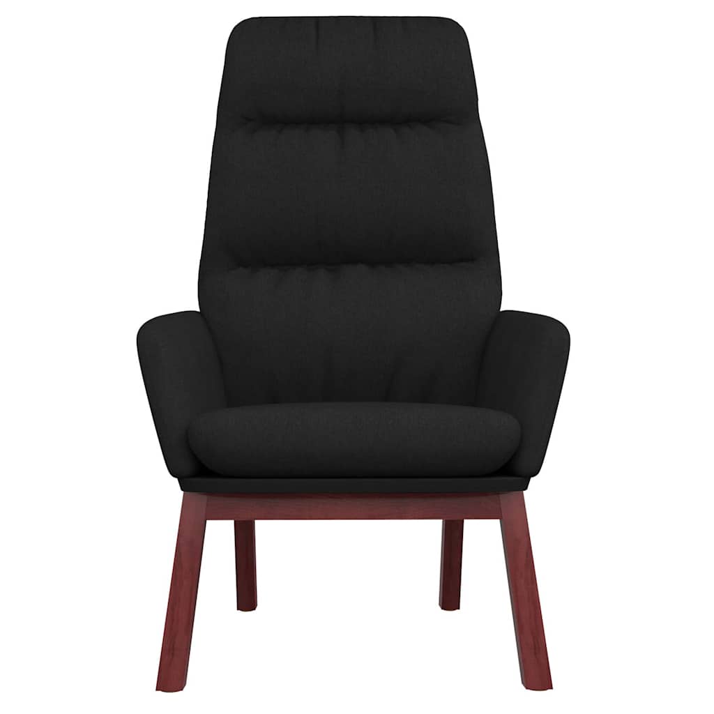 Vidaxl relaxstoel stof zwart
