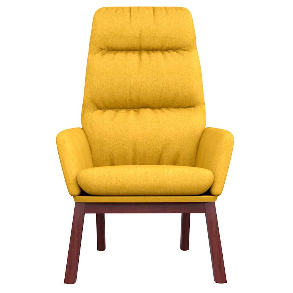 Vidaxl relaxstoel stof mosterdgeel