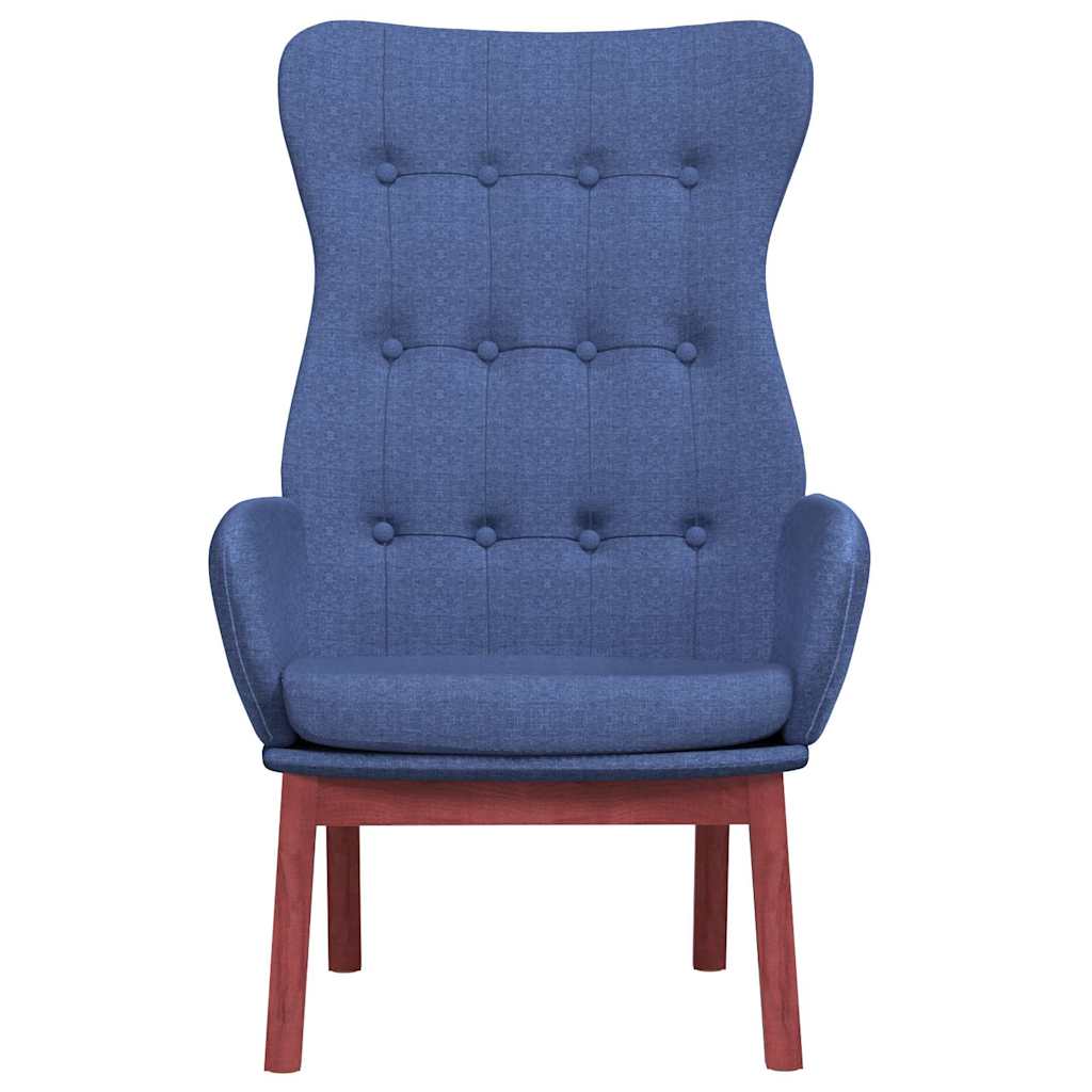 Vidaxl relaxstoel stof blauw