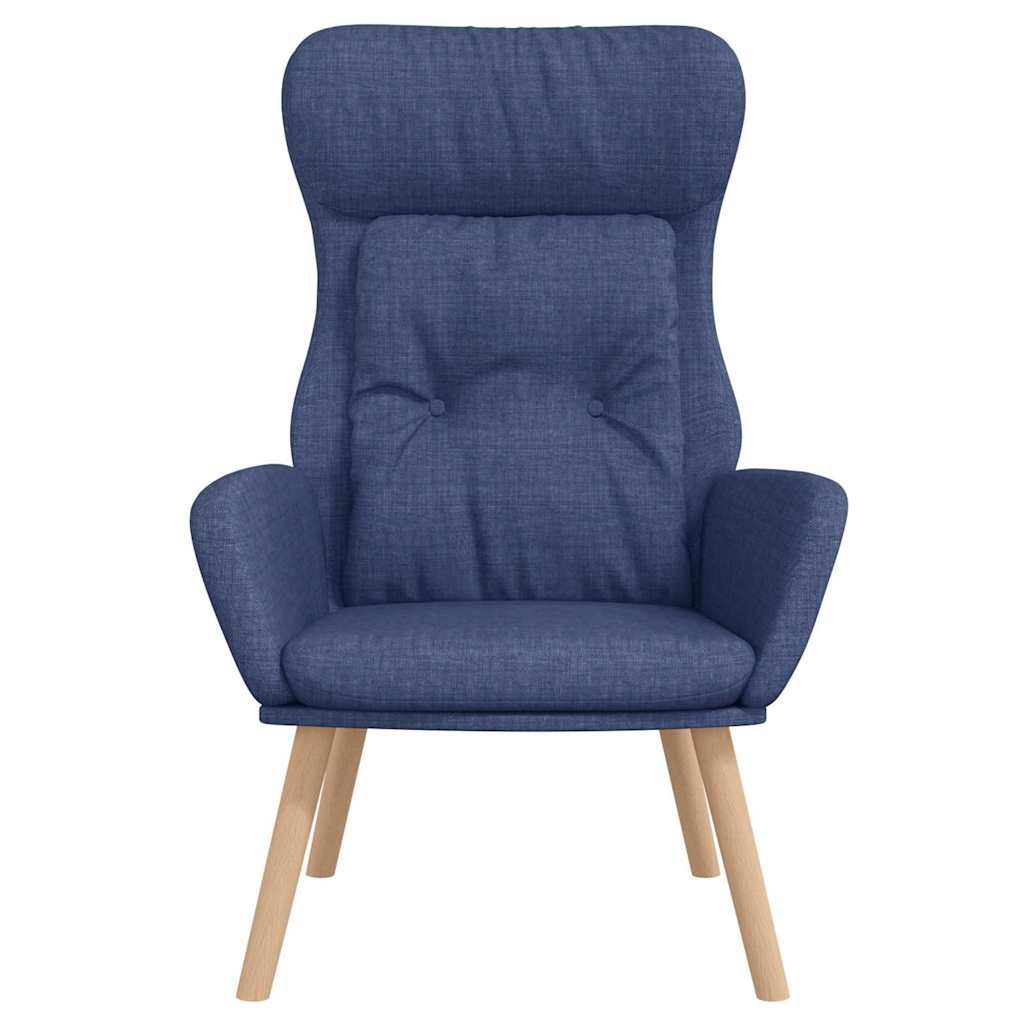 Vidaxl relaxstoel stof blauw