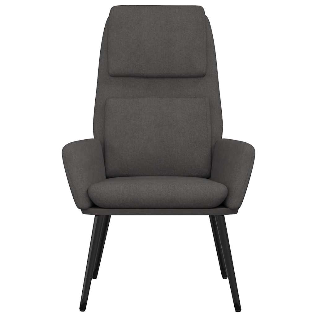 Vidaxl relaxstoel stof donkergrijs
