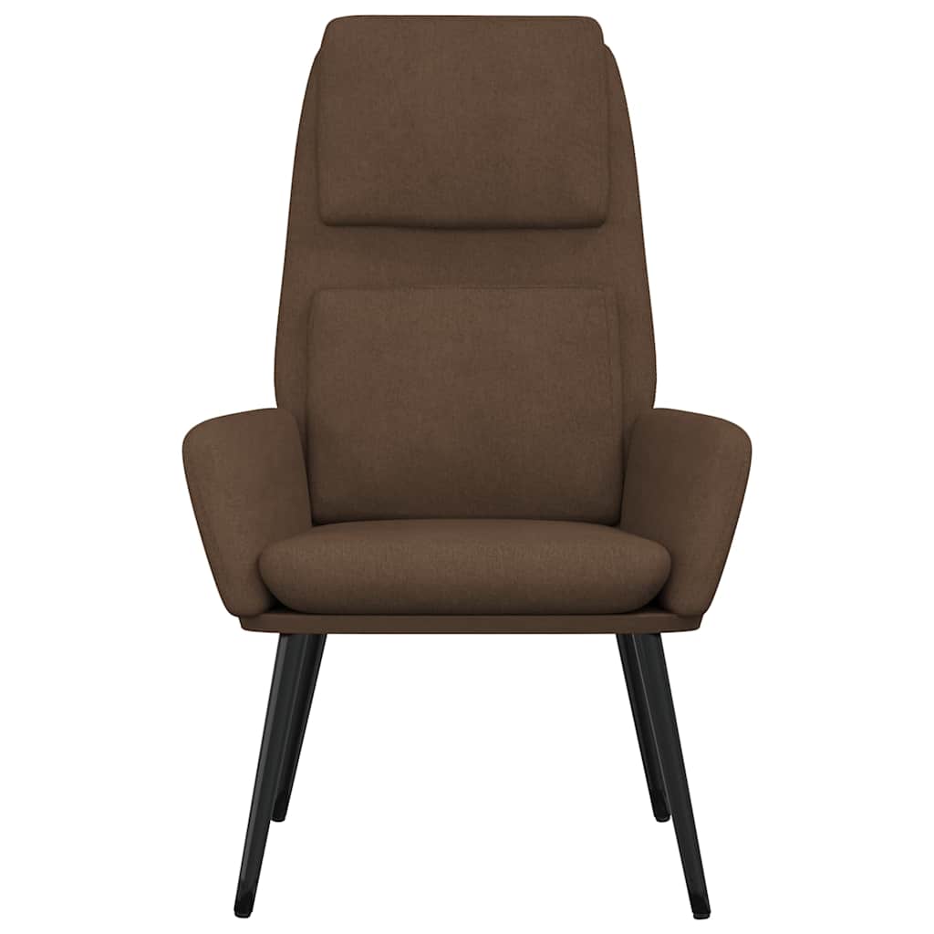 Vidaxl relaxstoel stof bruin