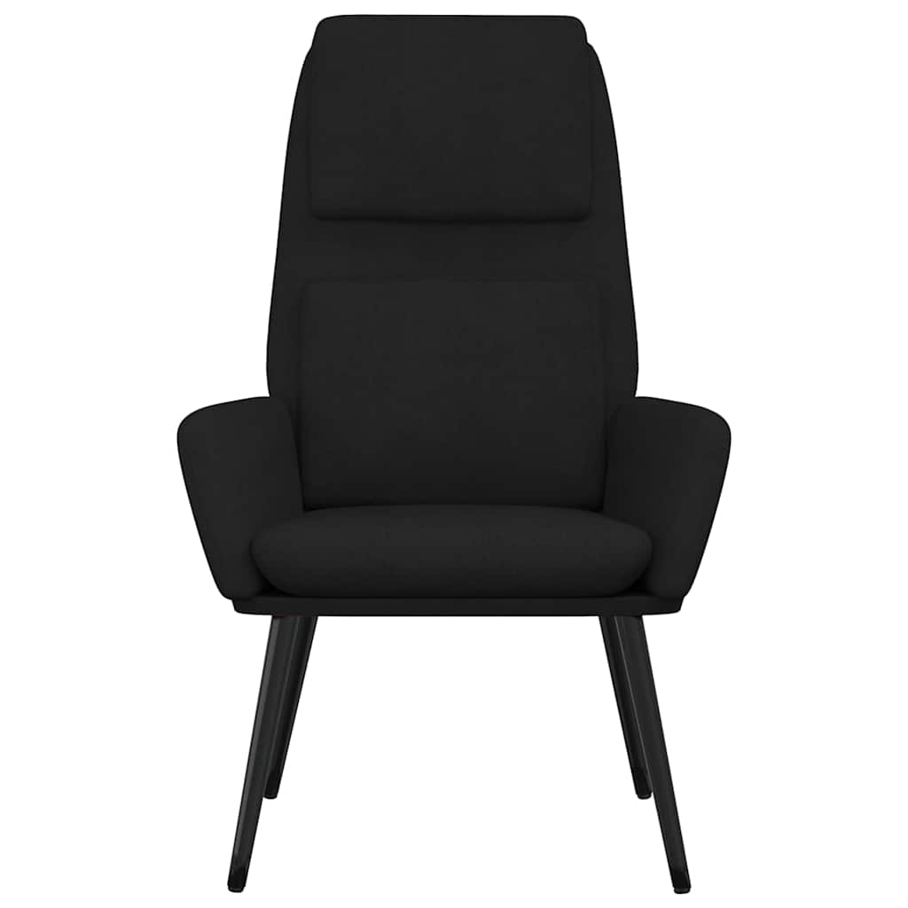 Vidaxl relaxstoel stof zwart