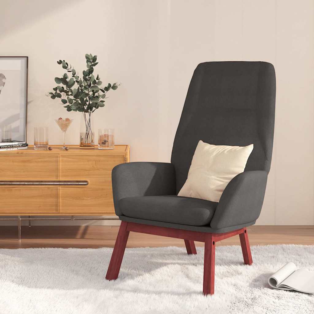 Vidaxl relaxstoel stof donkergrijs
