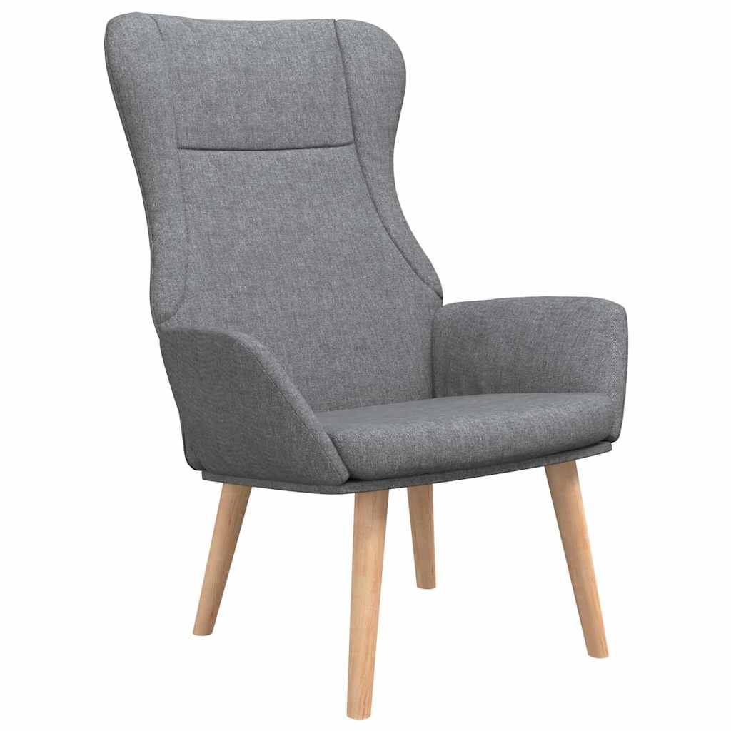Vidaxl relaxstoel stof lichtgrijs