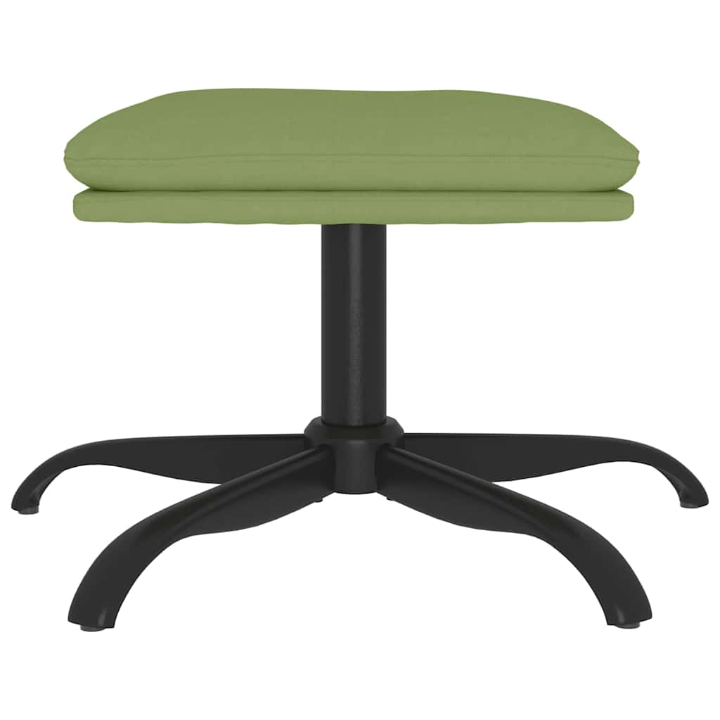 Vidaxl voetenbank 60x60x36 cm fluweel lichtgroen