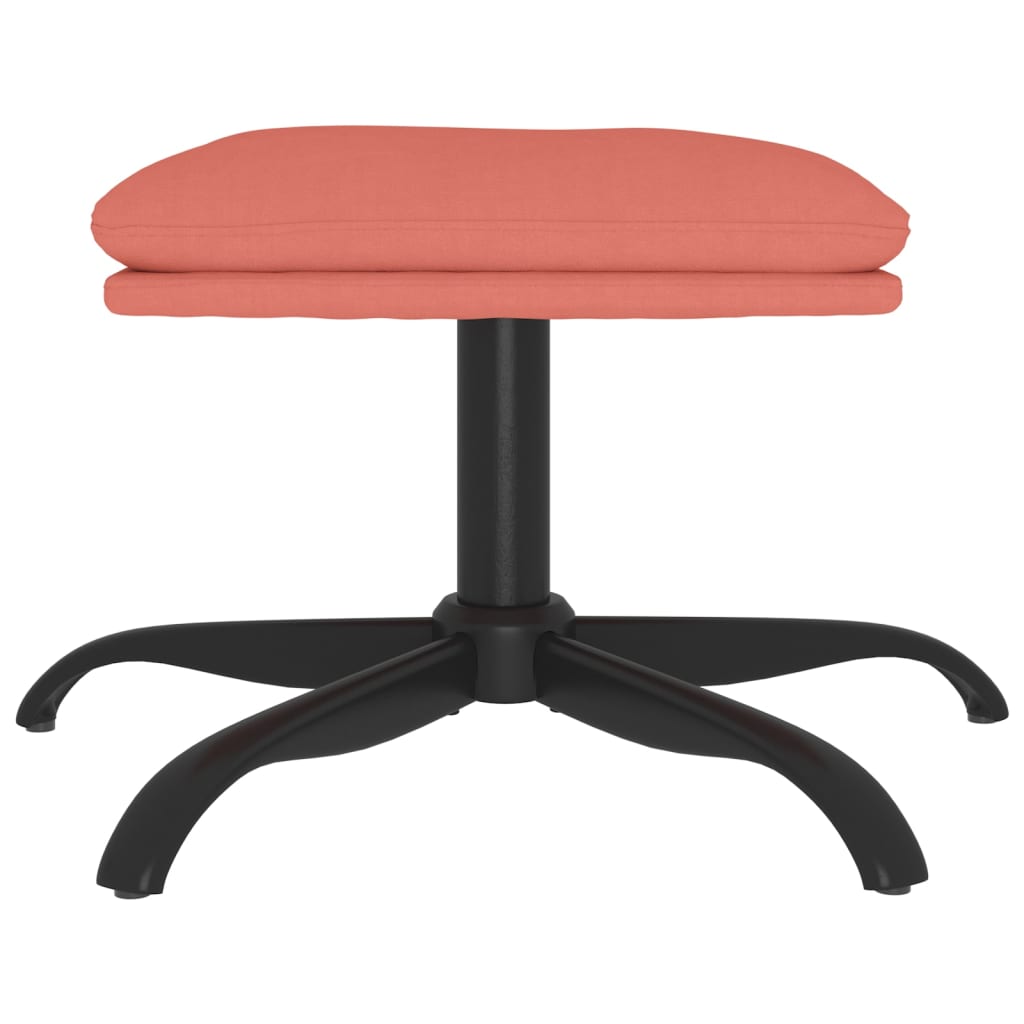 Vidaxl voetenbank 60x60x36 cm fluweel roze