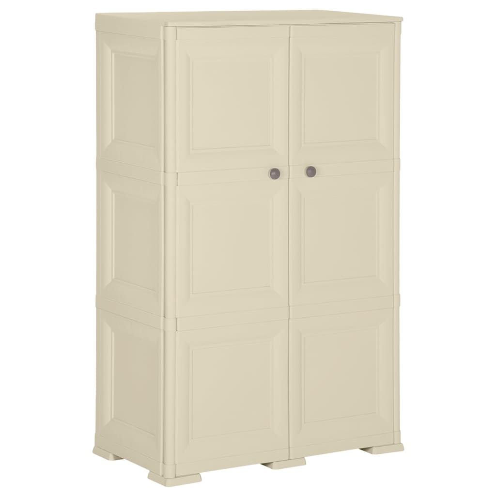 Vidaxl opbergkast hout-look 79x43x125 cm kunststof angorawit