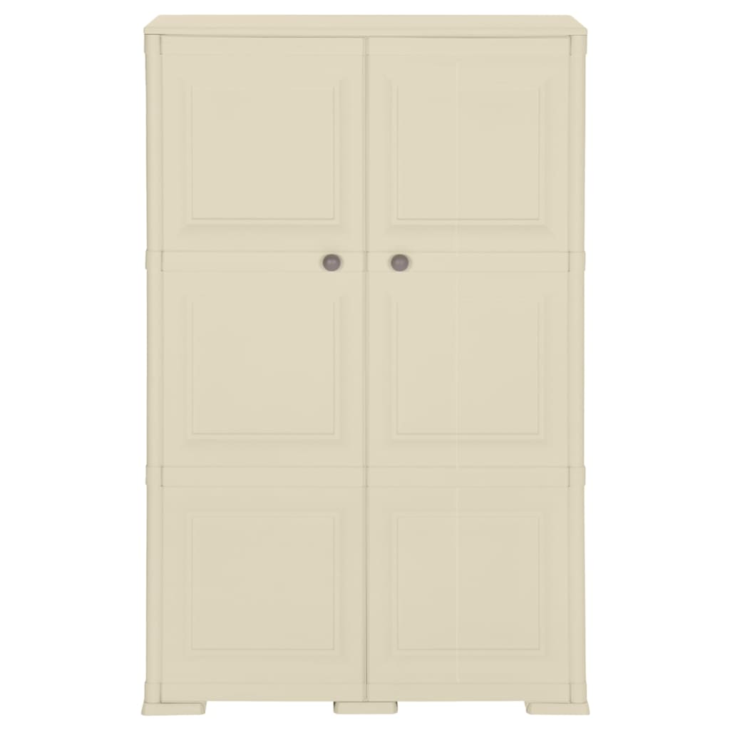 Vidaxl opbergkast hout-look 79x43x125 cm kunststof angorawit