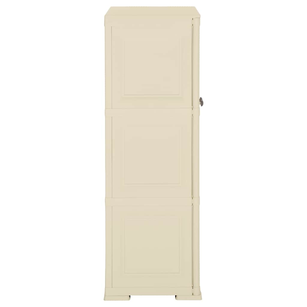 Vidaxl opbergkast hout-look 79x43x125 cm kunststof angorawit