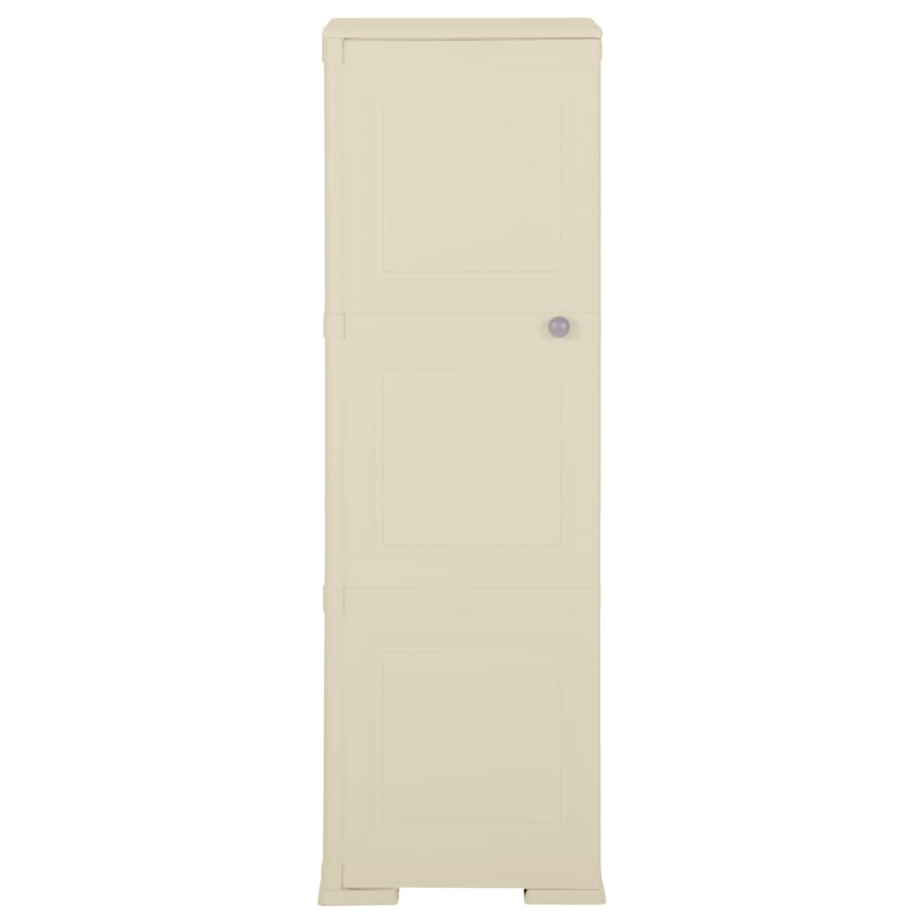 Vidaxl opbergkast hout-look 40x43x125 cm kunststof angorawit