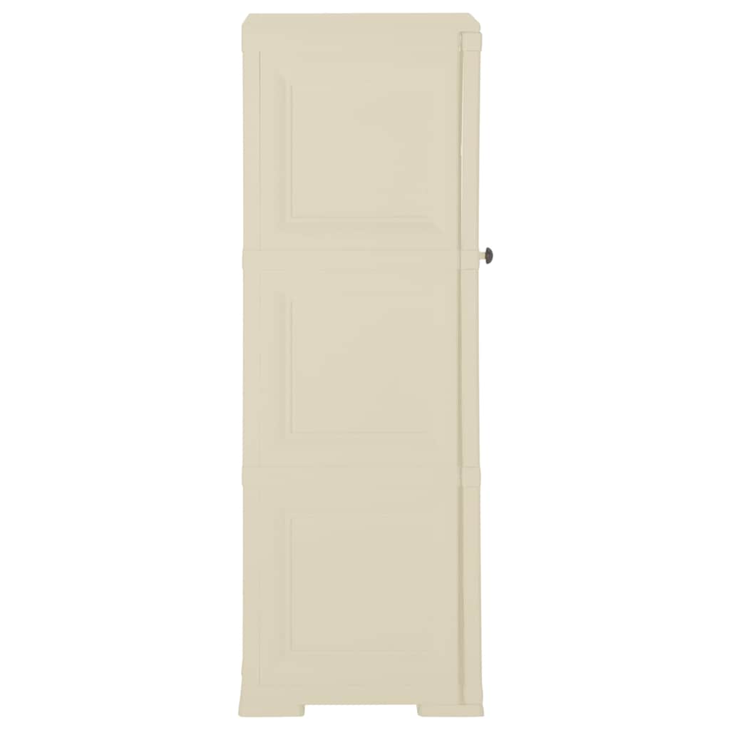 Vidaxl opbergkast hout-look 40x43x125 cm kunststof angorawit