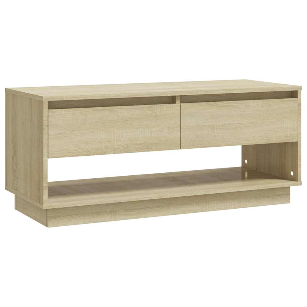 Vidaxl tv-meubel 102x41x44 cm bewerkt hout sonoma eikenkleurig