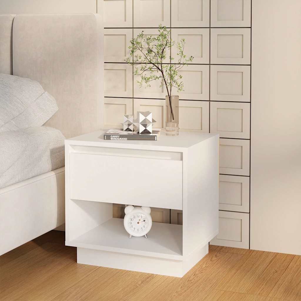 Vidaxl nachtkastjes 2 st 45x34x44 cm bewerkt hout wit
