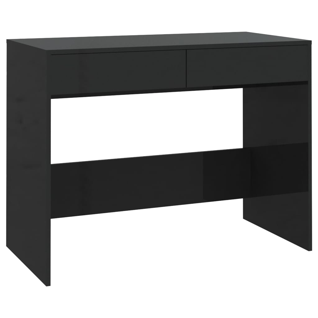 Vidaxl bureau 101x50x76,5 cm bewerkt hout zwart