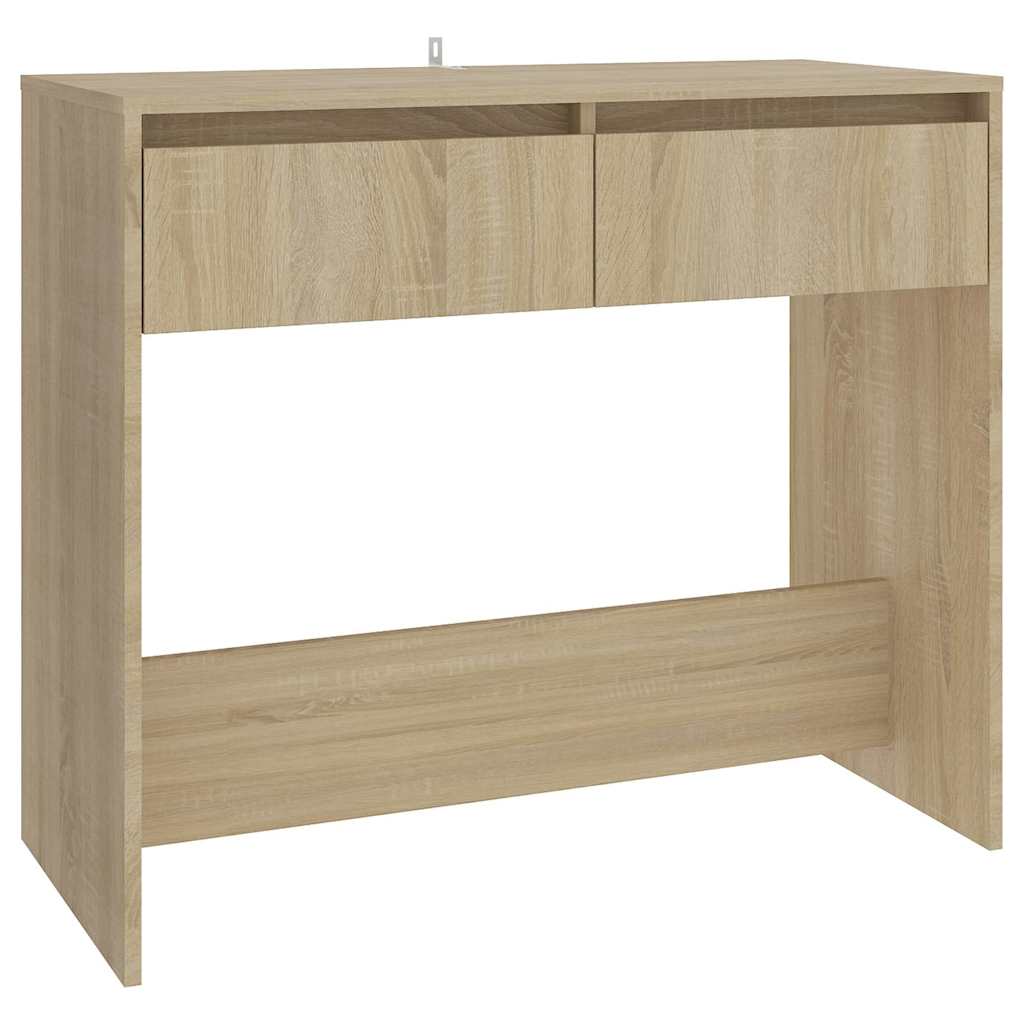 Vidaxl wandtafel 89x41x76,5 cm bewerkt hout sonoma eikenkleurig