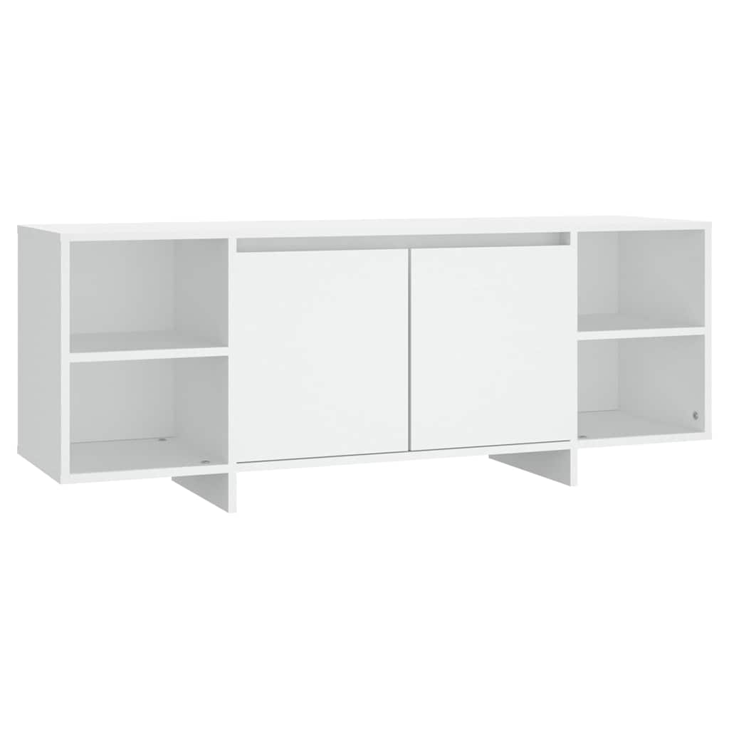 Vidaxl tv-meubel 130x35x50 cm bewerkt hout wit