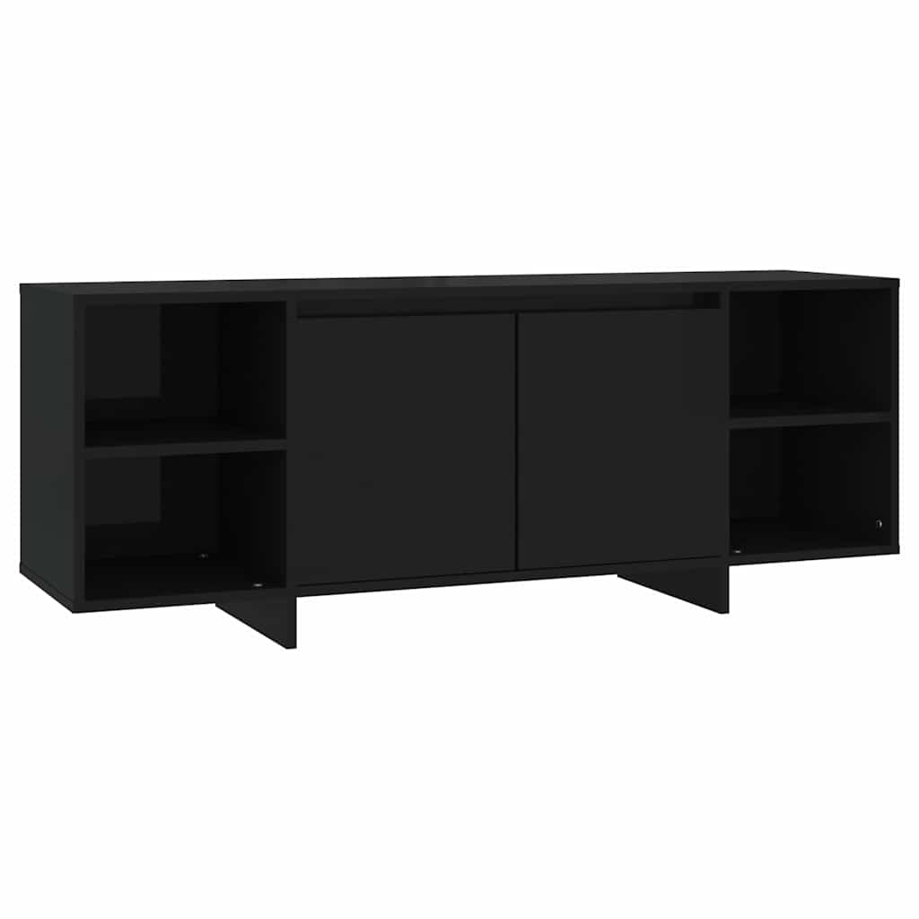 Vidaxl tv-meubel 130x35x50 cm bewerkt hout zwart
