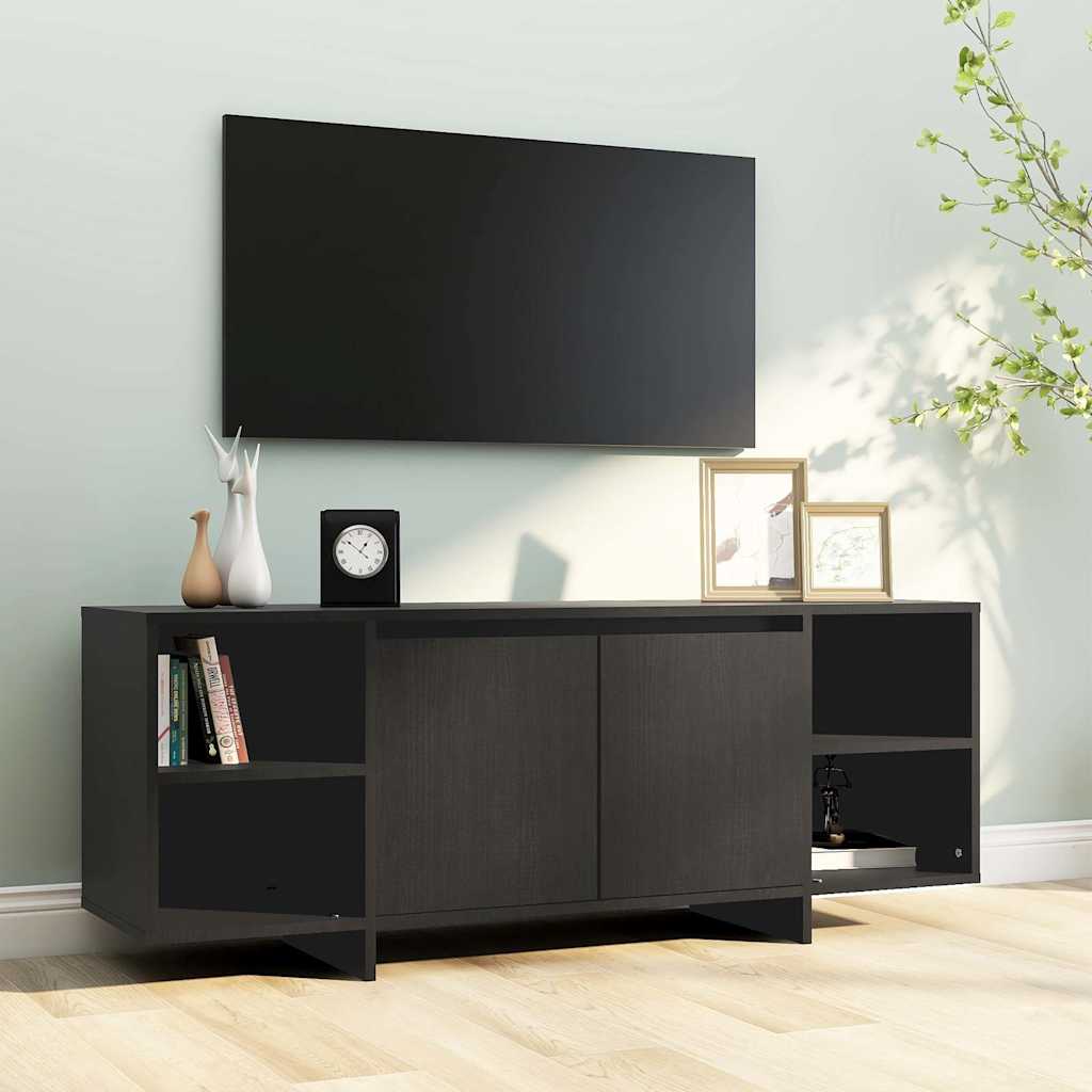 Vidaxl tv-meubel 130x35x50 cm bewerkt hout zwart