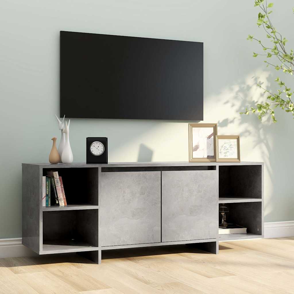 Vidaxl tv-meubel 130x35x50 cm bewerkt hout betongrijs