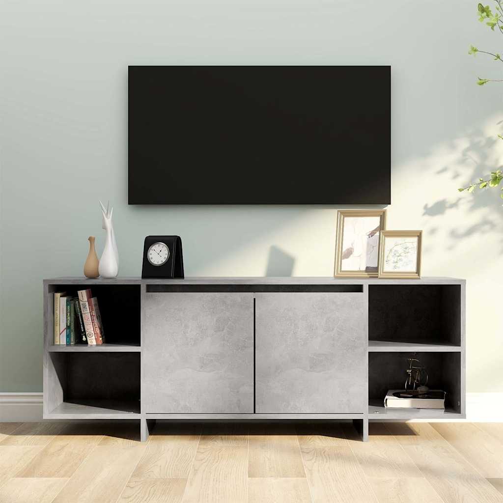 Vidaxl tv-meubel 130x35x50 cm bewerkt hout betongrijs