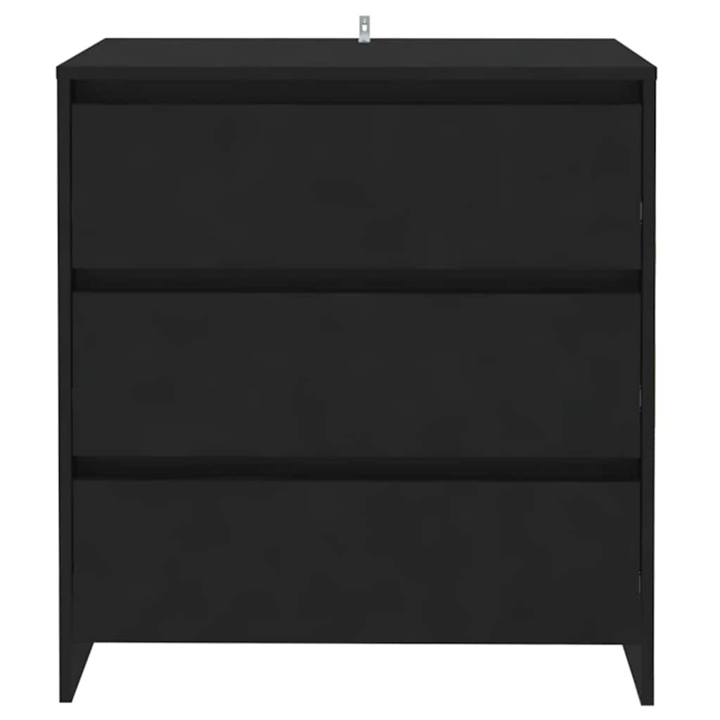 Vidaxl dressoir 70x41x75 cm bewerkt hout zwart