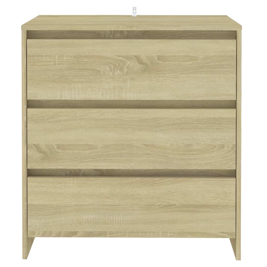 Vidaxl dressoir 70x41x75 cm bewerkt hout sonoma eikenkleurig