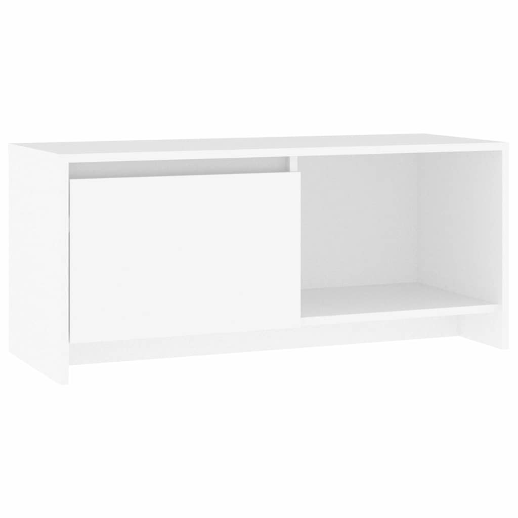 Vidaxl tv-meubel 90x35x40 cm bewerkt hout wit