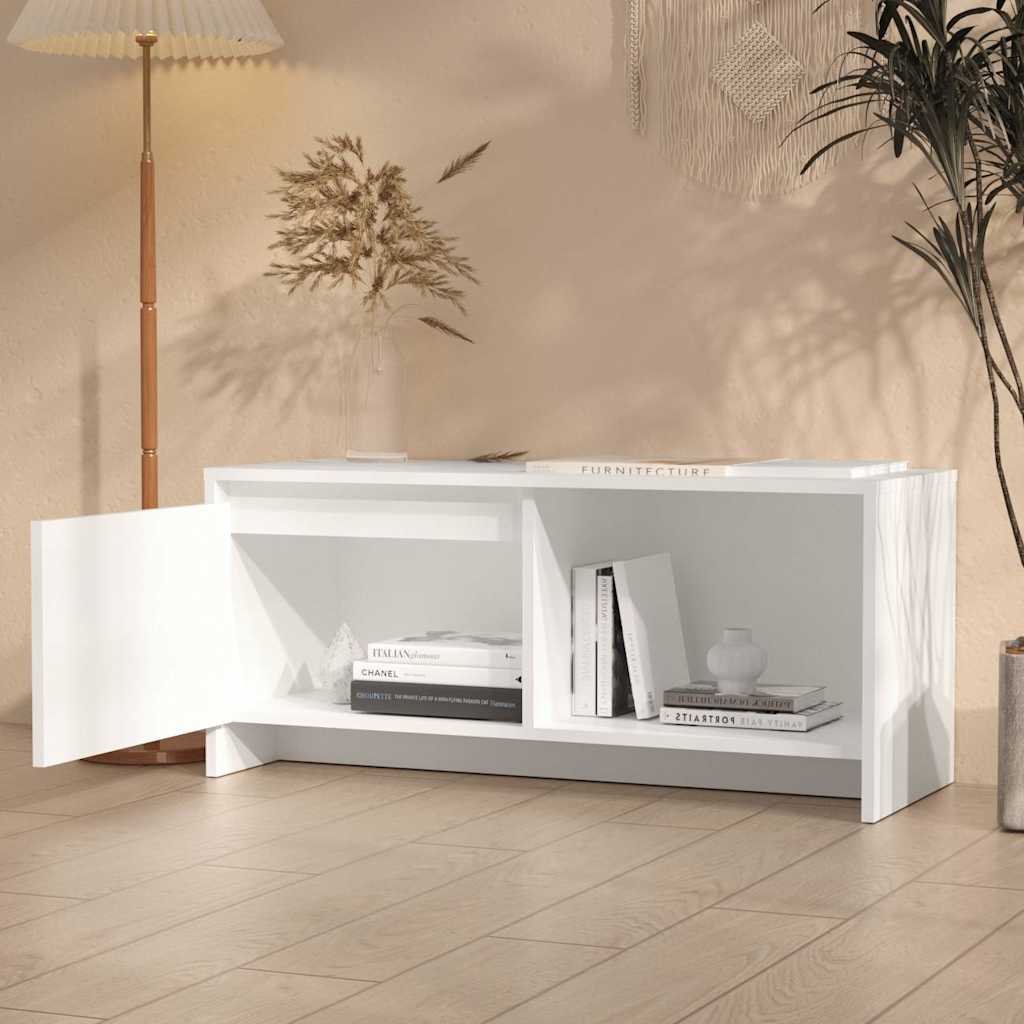 Vidaxl tv-meubel 90x35x40 cm bewerkt hout wit
