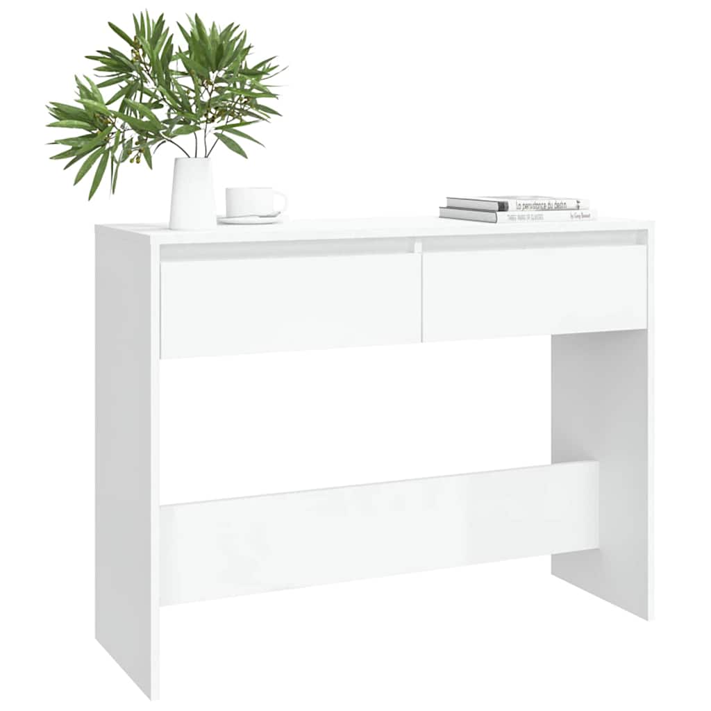Vidaxl wandtafel 100x35x76,5 bewerkt hout wit